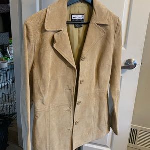 Leather jacket, camel/tan, Wet Seal, medium